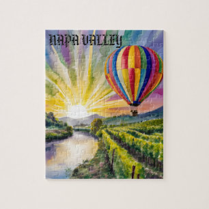 Quebra-cabeça Personalizar o Balão de Ar Quente Viagem de Arte N