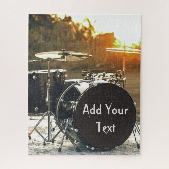 Quebra-cabeça Personalize o Drummer do Drummer Kit do Drum Kit (Vertical)