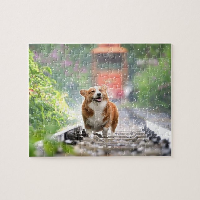 Quebra-cabeça Personalize seu melhor cachorro amigo (Horizontal)