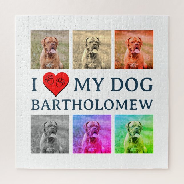 Quebra-cabeça Personalized Dog Pop Art Pet Lover Gift (Vertical)