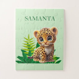 Quebra-cabeça Personalized Leopard Puzzle