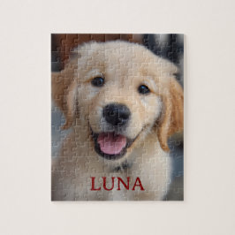 Quebra-cabeça Personalized My Dog Photo and Name Puzzle Gift