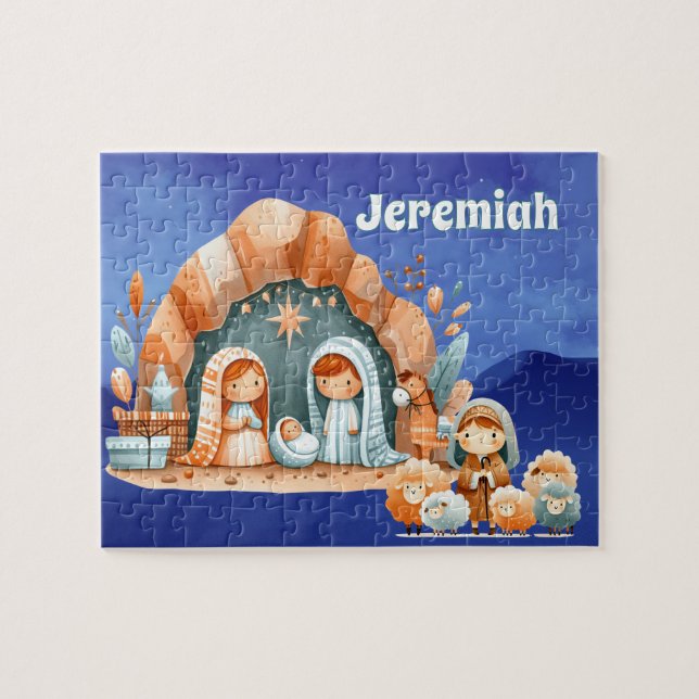 Quebra-cabeça Personalized Nativity  (Horizontal)