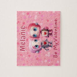 Quebra-cabeça Personalized Robot Valentine's Day Puzzle 