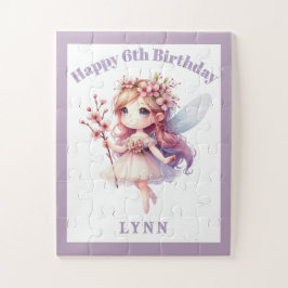 Quebra-cabeça Personalized Whimsical Floral Fairy 