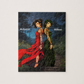 Quebra-cabeça Personized Anime Tattooed Girls