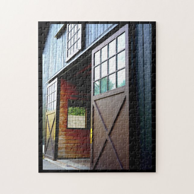 Quebra-cabeça Perspectiva da Porta do Barn (Vertical)