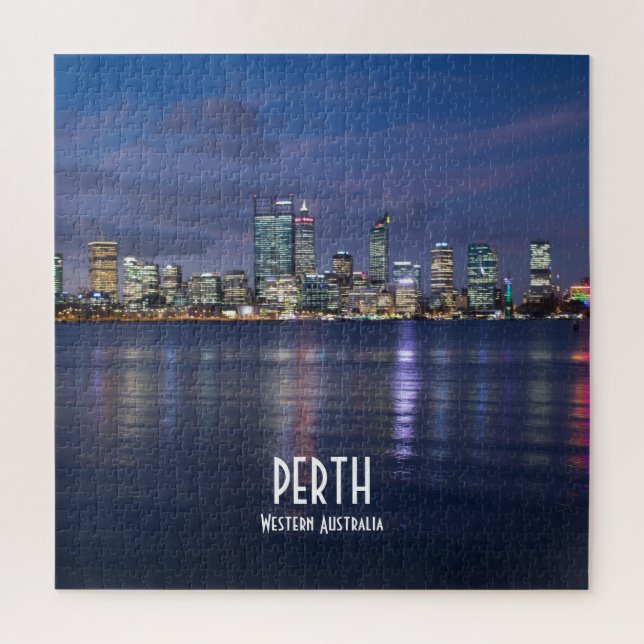 Quebra-cabeça Perth City Skyline (Vertical)