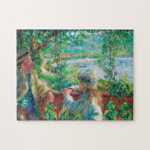Quebra-cabeça Perto do lago por pintura impressionista de Renoir