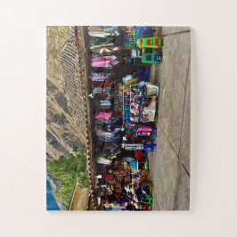 Quebra-cabeça Peruvian Marketplace | Textiles & Treasures