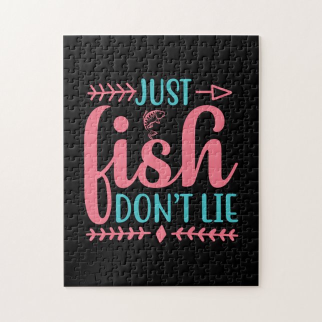 Quebra-cabeça Pesca de arte só peixe (Vertical)