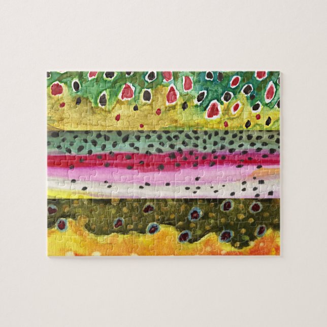 Quebra-cabeça Pesca de trutas (Horizontal)