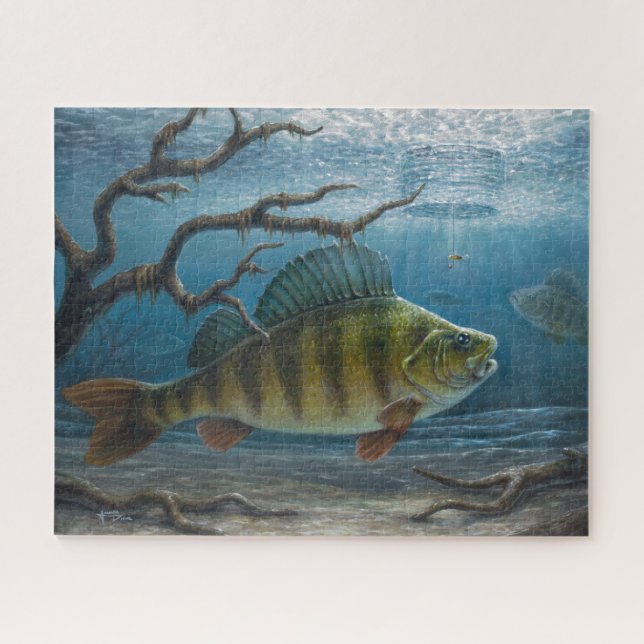 Quebra-cabeça Pesca no Gelo para Perca (Horizontal)