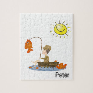 Quebra-cabeça Pesca Pescador