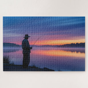 Quebra-cabeça Pescador em Sunset