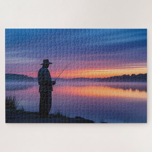 Quebra-cabeça Pescador em Sunset (Horizontal)