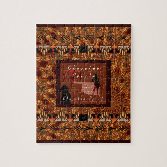 Quebra-cabeça Pessoas Cherokee (Vertical)
