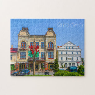 Quebra-cabeça Pessoas de Arquitetura de Cidade Antiga de Belarus