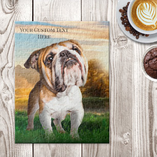 Quebra-cabeça Pet Animal Pet Bulldog Pintado