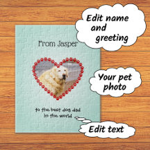 Pet foto personalizada text aqua