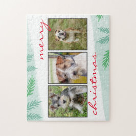 Quebra-cabeça Pet Photo Collage Feliz Natal