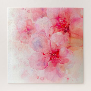 Quebra-cabeça Petal Elegância Cor-de-Água Rosa