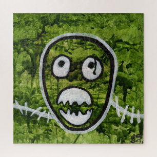 Quebra-cabeça Pete Sápido Crânio Ímmico Monstro Arte Quirky