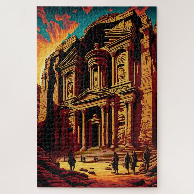 Quebra-cabeça Petra Jordan Maravilha do Adulto Mundial de Arte P (Vertical)