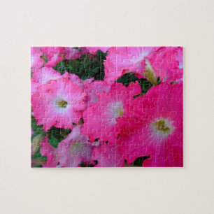 Quebra-cabeça Petunias cor-de-rosa