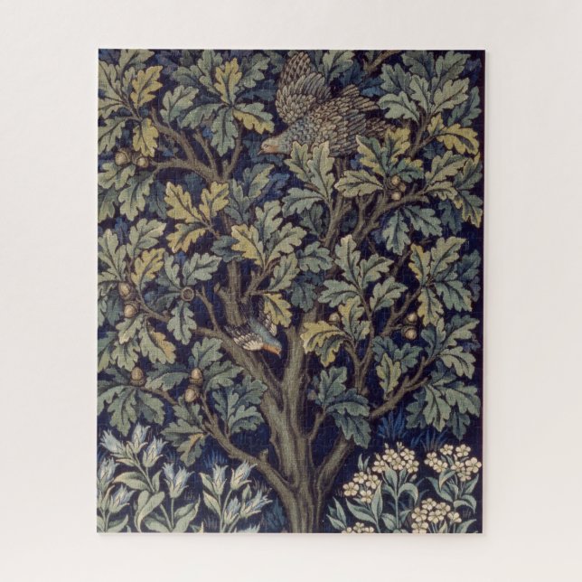 Quebra-cabeça Pheasant Pássaro Árvore Floresta William Morris (Vertical)