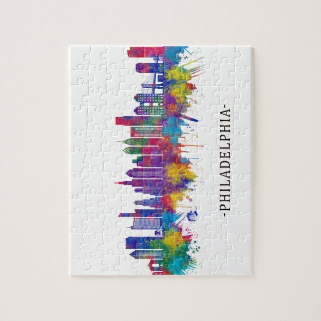 Quebra-cabeça Philadelphia Pennsylvania Skyline (Vertical)