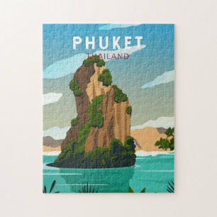 Quebra-cabeça Phuket Tailândia Retro