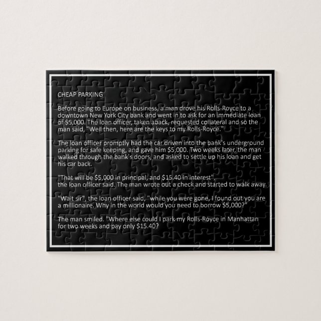 Quebra-cabeça Piadas 3 personalizado excepcional do quebra-cabeç (Horizontal)