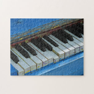 Quebra-cabeça Piano azul