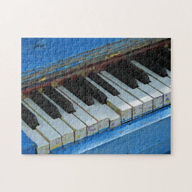 Quebra-cabeça Piano azul (Horizontal)