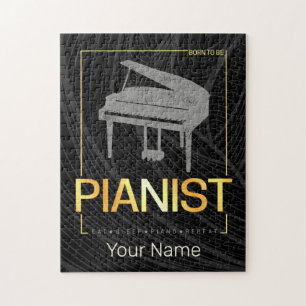 Quebra-cabeça Piano Nascer A Ser Pianista Músico Vintage Design