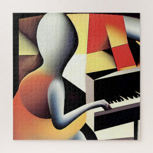 Quebra-cabeça Piano Player - Arte de Pincel