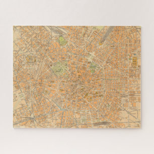 Quebra-cabeça Pianta di Milano - Mapa de Milão, Itália