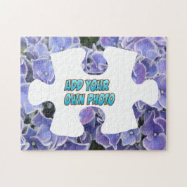 Quebra-cabeça Piece Quebra-cabeça: Blue Hydrangea,
