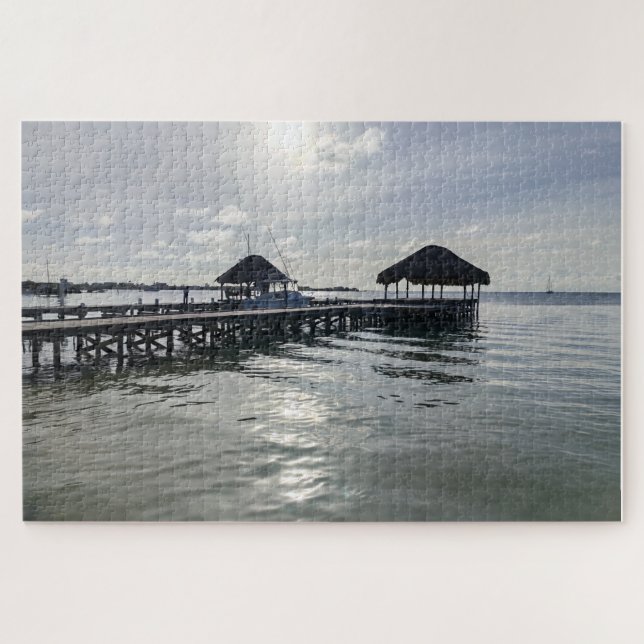 Quebra-cabeça Pier com Palapas (Horizontal)