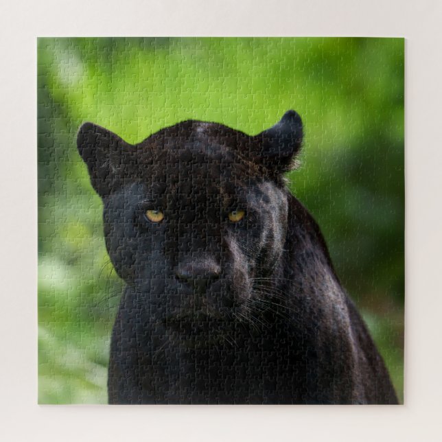 Quebra-cabeça Piercing Silence - Jaguar Preto (Vertical)