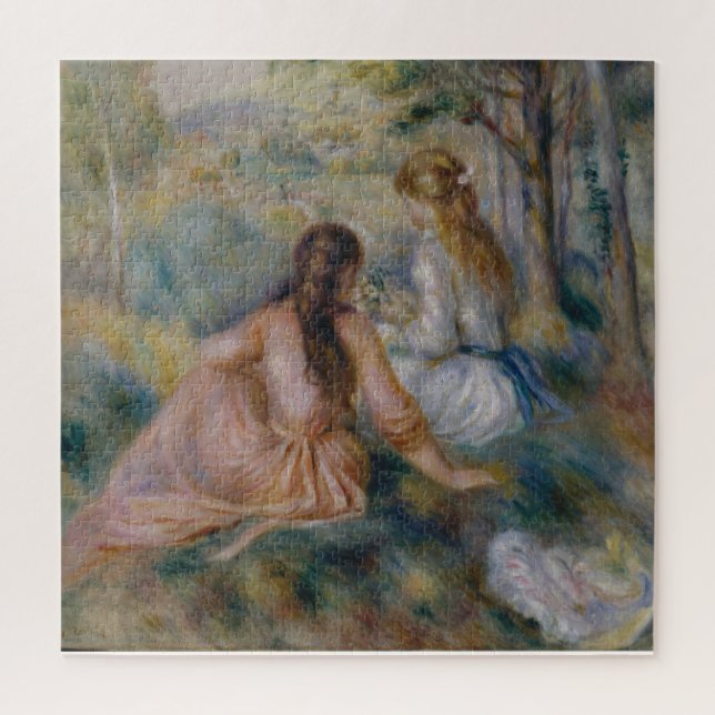 Quebra-cabeça Pierre Auguste Renoir | no prado (Vertical)