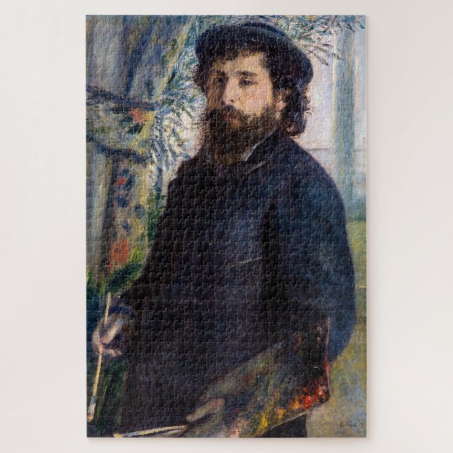 Quebra-cabeça Pierre Auguste Renoir - Retrato de Claude Monet (Vertical)