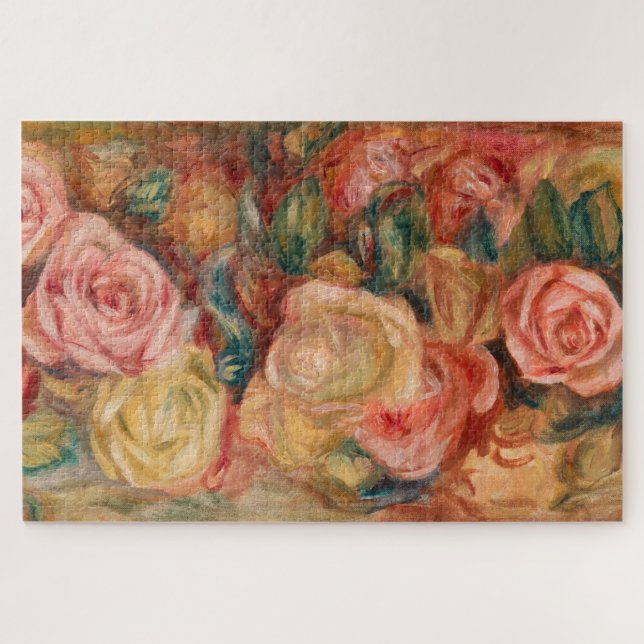 Quebra-cabeça Pierre-Auguste Renoir - Rosas (Horizontal)