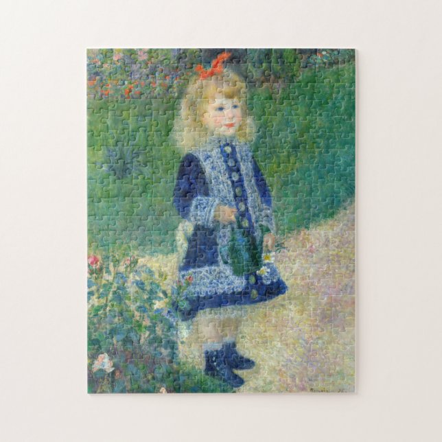 Quebra-cabeça Pierre-Auguste Renoir - Uma garota com uma lata de (Vertical)