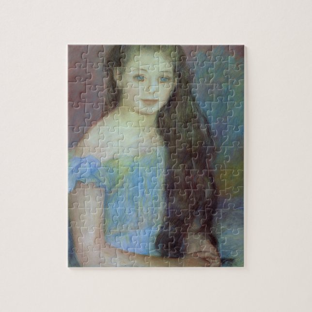 Quebra-cabeça Pierre uma rapariga de Renoir | com olhos azuis (Vertical)