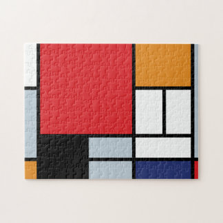 Quebra-cabeça Piet Mondrian - Composição com Plano Vermelho Gran