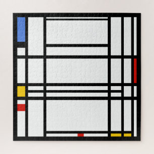 Quebra-cabeça Piet Mondrian, Grande Composição 10