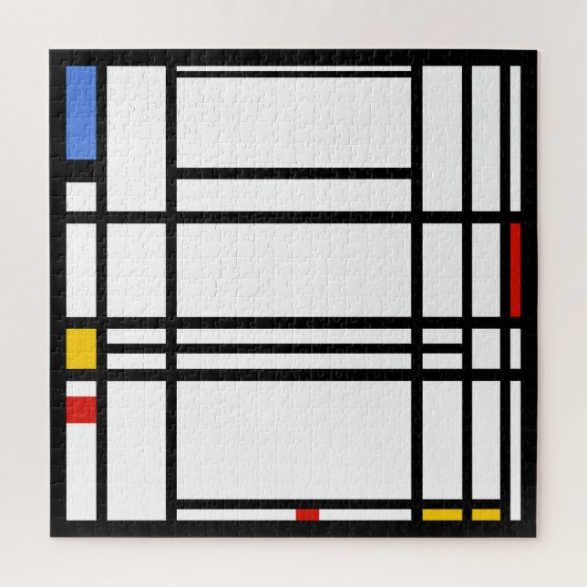 Quebra-cabeça Piet Mondrian, Grande Composição 10 (Vertical)