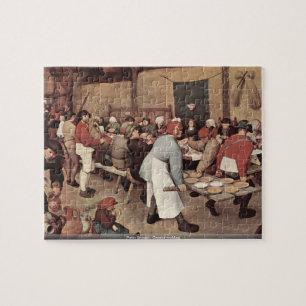 Quebra-cabeça Pieter Bruegel - casamento do país